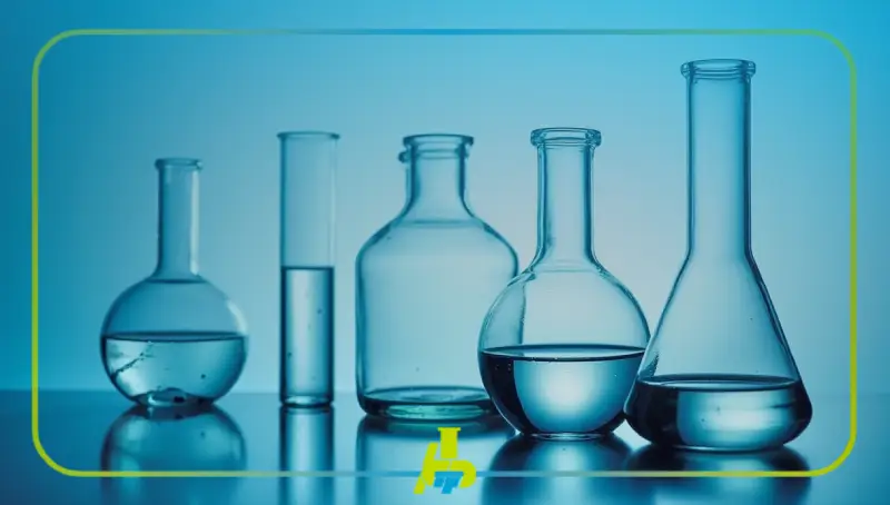 ویژگی‌های کلیدی شیشه آلات آزمایشگاهی(شیشه آلات آزمایشگاهی بر روی میز)